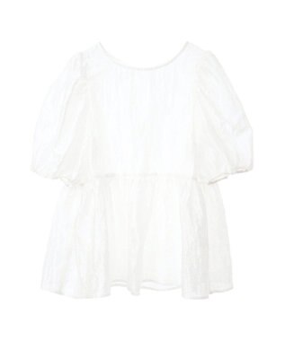 earth music&ecology シアージャガードペプラムチュニック White