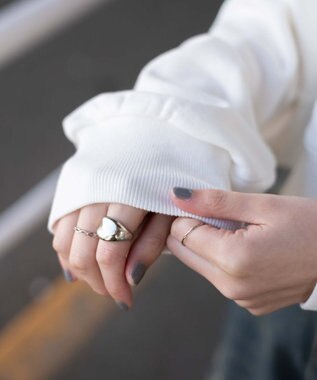 WEGO オフショルショートスウェット ホワイト