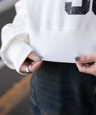 WEGO オフショルショートスウェット ホワイト