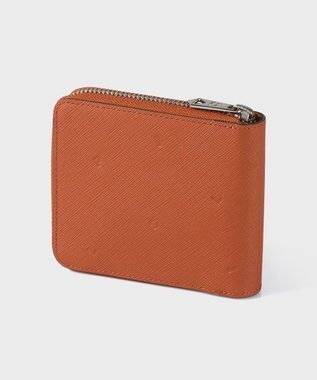 Paul Smith コンティニュアスパターン 2つ折り財布 オレンジ