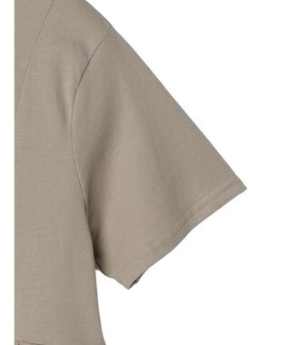 Green Parks 脇ドッキングフレアプルオーバー Gray Beige