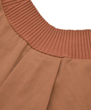 Green Parks 異素材切替ニットチュニック Orange