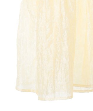 earth music&ecology シアージャガードペプラムチュニック Yellow