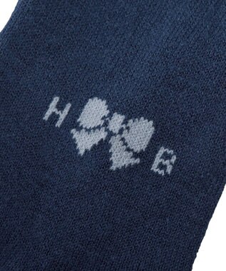 MIKI HOUSE HOT BISCUITS 【80-120cm】 ワンポイントリボン タイツ 紺