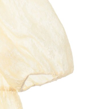 earth music&ecology シアージャガードペプラムチュニック Yellow