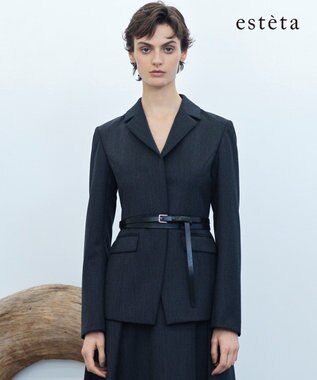  【エステータ】CANONICO カバートクロス ジャケット