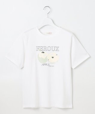 Feroux フルーツモチーフプリント Tシャツ ホワイト系