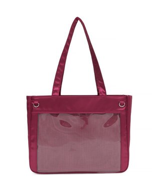 WEGO 【痛バ＆推し活グッズ】ときめきサテン痛バッグS ワイン