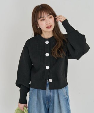 Green Parks ・ＡＮＤＳＥＡＲＣＨ　ニットカーディガン Black