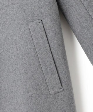 ICB ウールライトメルトン チェスターコート ミディアムグレー系