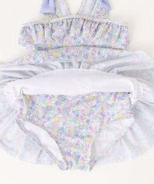 ANY KIDS 総柄 フリル ワンピース 水着 小花柄