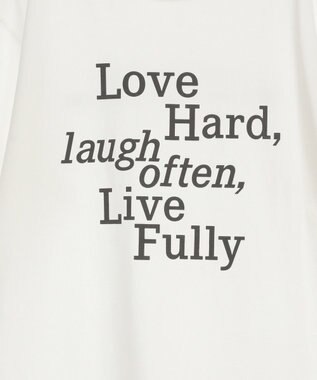 Green Parks ・ＥＬＥＮＣＡＲＥ　ＤＵＥ　ロゴｐｔ　６分袖ＴＥＥ Off White