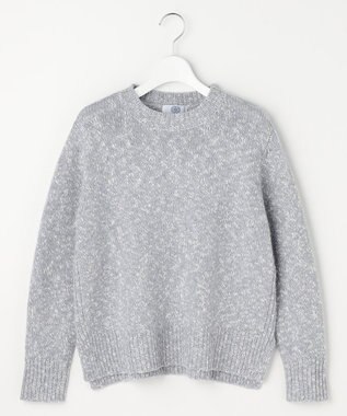 J.PRESS LADIES Color Yarn クルーネック ニット サックス系