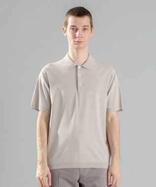 JOSEPH HOMME 【WEB限定カラーあり】【洗える/ストレッチ】リュクスレーヨン　ポロニット アイボリー系
