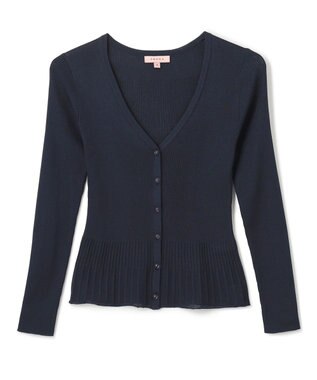 TOCCA 【洗える】AJISAI CARDIGAN カーディガン ネイビー系