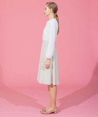 TOCCA 【洗える】SUNNY 長袖ドレス ベージュ系