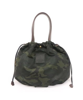 Regalo Felice 【軽量 / 大容量 / フォルムが変えられる】巾着トート / REGALO OLC(オリーブ×ブラウン)