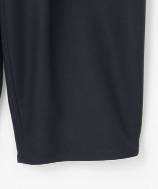 #Newans 【洗える】スラントフロントコクーンパンツ ネイビー