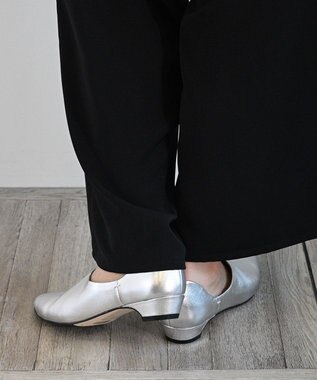 APOM 本革カバードパンプス 25 シルバー