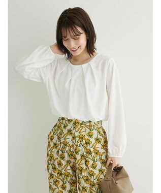 Green Parks ランダムタックブラウソー Off White