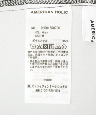 AMERICAN HOLIC サイドシャーリングVネックドットキャミワンピース Gray
