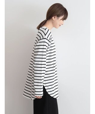 AMERICAN HOLIC Ｄａｉｌｙ！　ラウンドカットチュニック Border Black