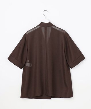 ANY SIS ツイーディカラミ ジャケット ブラウン