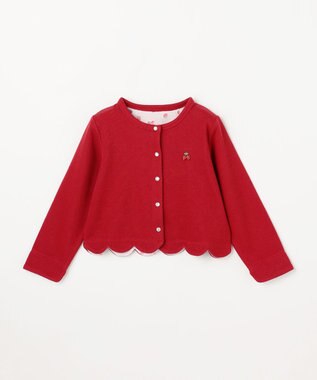 ANY KIDS 【Strawberry Collection】スナップボタン カーディガン レッド