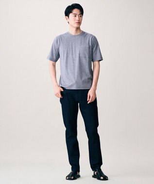 JOSEPH ABBOUD 【キングサイズ・ジャージー素材・ストレッチ】コンパクトコットンジャージー Tシャツ ライトグレー系2