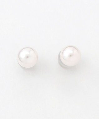 TOCCA 【WEB限定】PRECIOUS PEARL PIERCED EARRINGS プラチナ アコヤパール ピアス プラチナ系