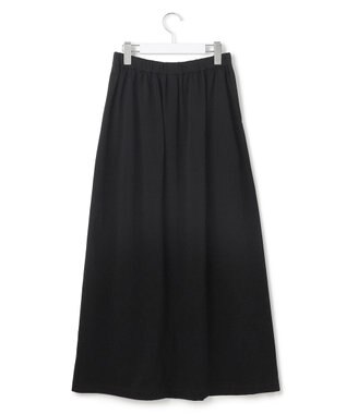 23区 【WEB&一部店舗限定/接触冷感/洗える】ツイストコットンプレーティング スカート ブラック系