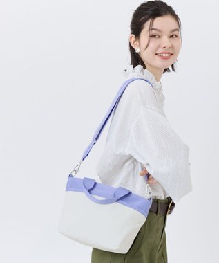 LeSportsac SMALL BUCKET TOTE/メレンゲ/ペリウィンクルドリーム