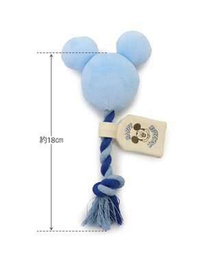 PET PARADISE ディズニー ミッキーマウス 風船ロープ トイ 《ブルー》 小型犬 ブルー