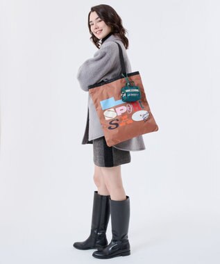 LeSportsac MICRO WEEKENDER CHARM/LSSタイポグラフィチャームグリーン LSSタイポグラフィチャームグリーン
