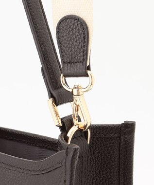 LA BAGAGERIE スクエアレザー2WAYショルダーバッグ ブラック