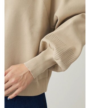 Green Parks ・ｆｕｒｒｙ　ｒａｔｅ２ｗａｙかる~いニットカーデ Light Beige