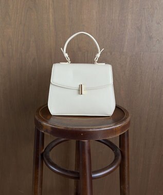 組曲 【加藤ローサさん着用】トップハンドル ハンドバッグ アイボリー系