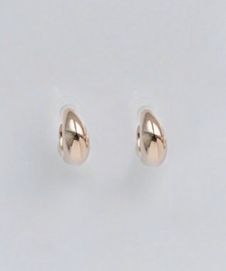 Phoebe 【金属アレルギー対応】ぷっくりフープセラミックピアス　シャンパンゴールド シャンパンゴールド