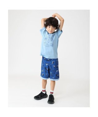 Columbia Columbia/ 【KIDS】バレークリークショートスリーブグラフィックシャツ /コロンビア Ripple Blue、 Hike Guide