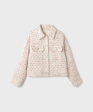 GRACE CONTINENTAL ツイードクロップドジャケット キナリ