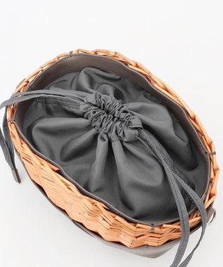 Y'SACCS 【ムック本掲載】ウィッカーバスケットショルダー グレージュ