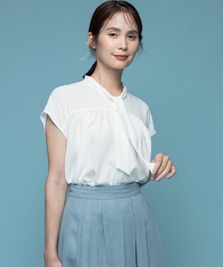 ライトデシンボウタイ ブラウス