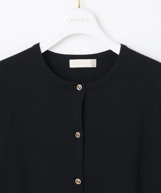ANY SIS 【洗える】ベーシック カーディガン ブラック