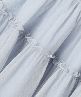 組曲 KIDS 【110-140㎝】シアーチェック スカート サックスブルー系