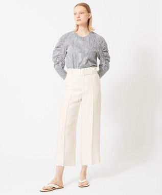 BEIGE， CROCOSMIA / ブラウス Black Stripe