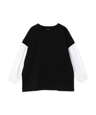 CRAFT STANDARD BOUTIQUE ９分袖ショルダータックプルオーバー Black