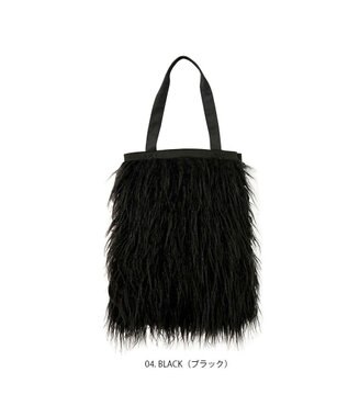 ROOTOTE 1196【ふわふわ素材】EU.トール.モケット-A 04：ブラック