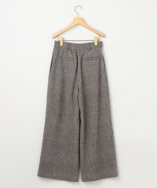 組曲 S ネコアシツィード ワイドパンツ グレー系