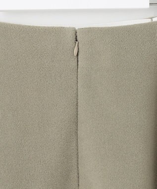 UNFILO 【セットアップ対応】ウールライク スカート ライトグリーン系