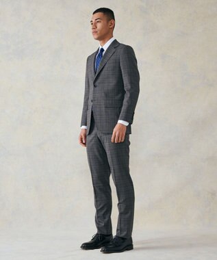 J.PRESS MEN 【ESSENTIAL CLOTHING】ラスティックグレナカート スーツ グレー系4